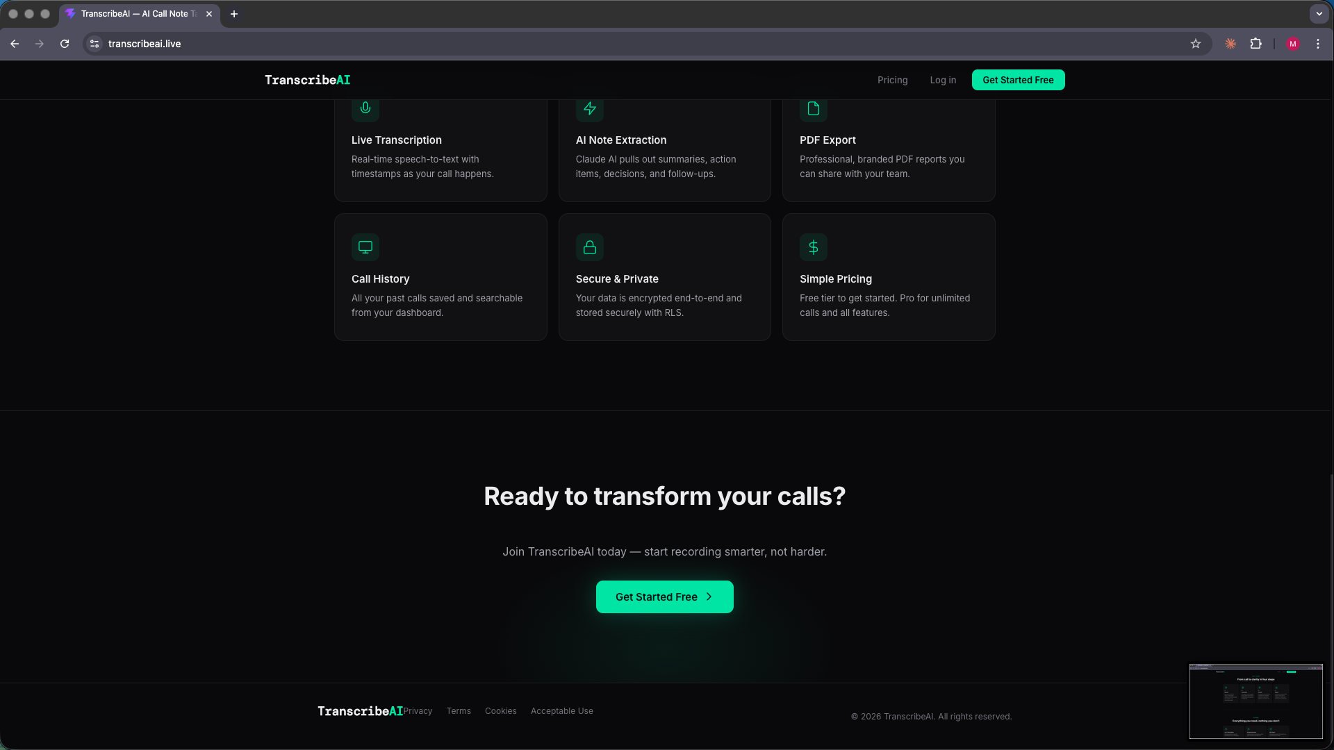 TranscribeAI gallery image