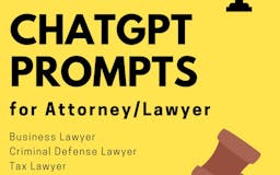 Prompts for Attorney / Lawyer media 3