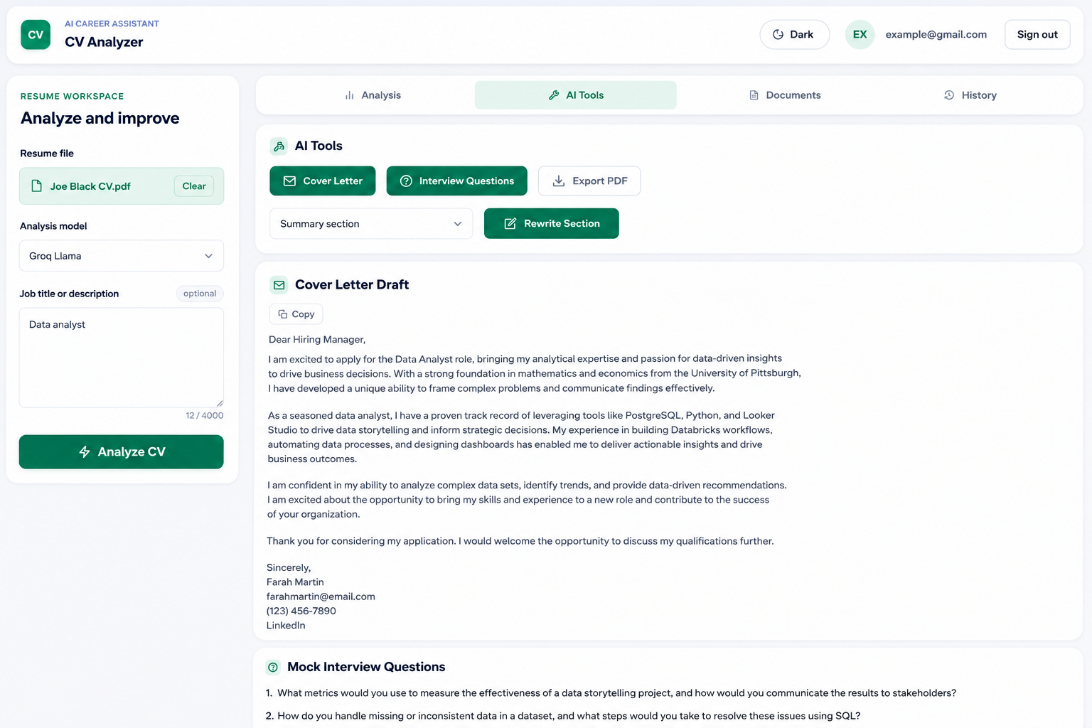 Founder @ CV Analyzer AI gallery image