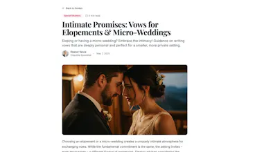 VowCraft: Unique Wedding Vow Inspiration gallery image
