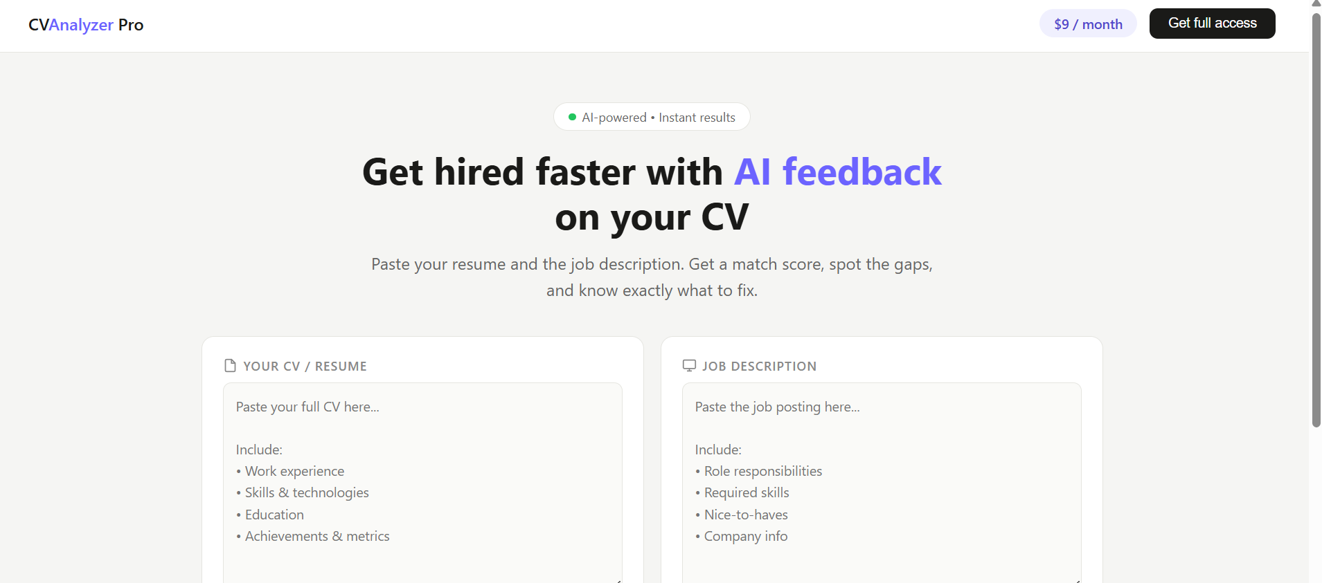 CV Analyzer Pro gallery image