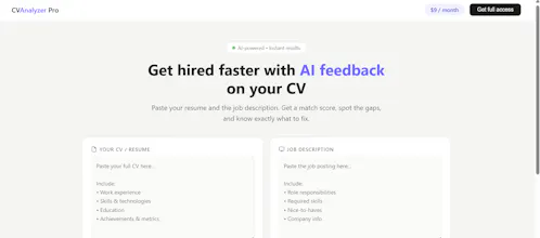 CV Analyzer Pro gallery image