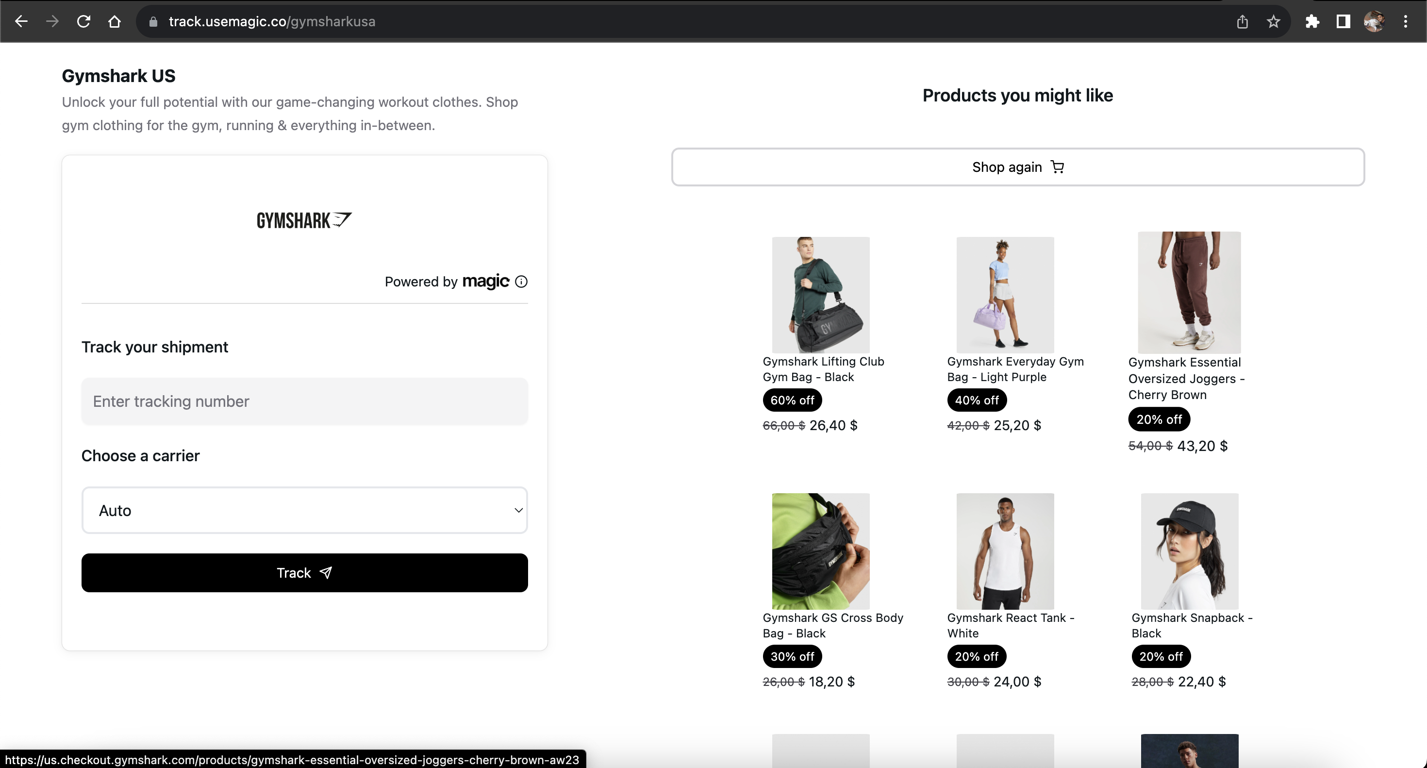 وسائط تتبع السحر - صفحات تتبع الشحن ذات العلامات التجارية لأي متجر Shopify 3