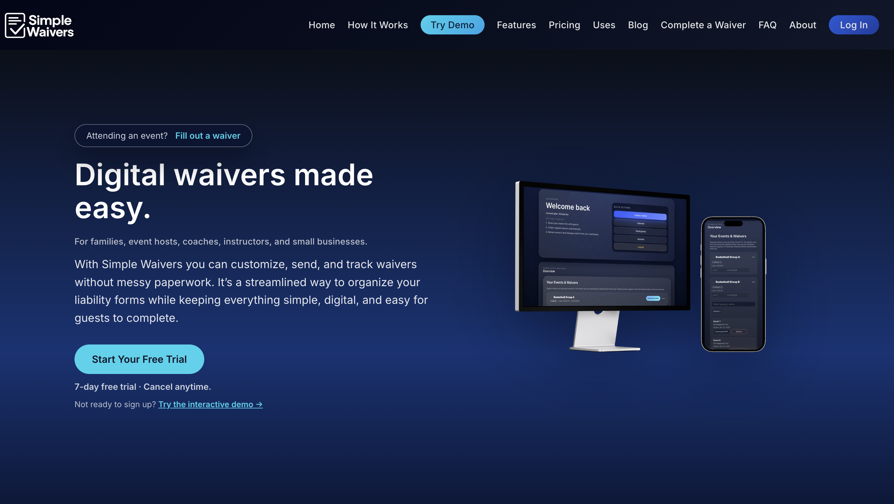 Simple Waivers gallery image