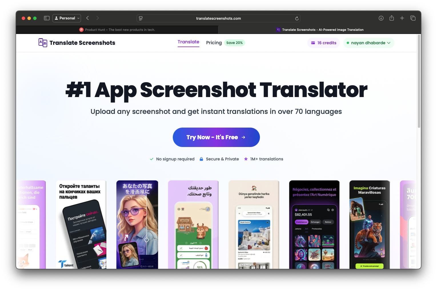 Translate Screenshots gallery image