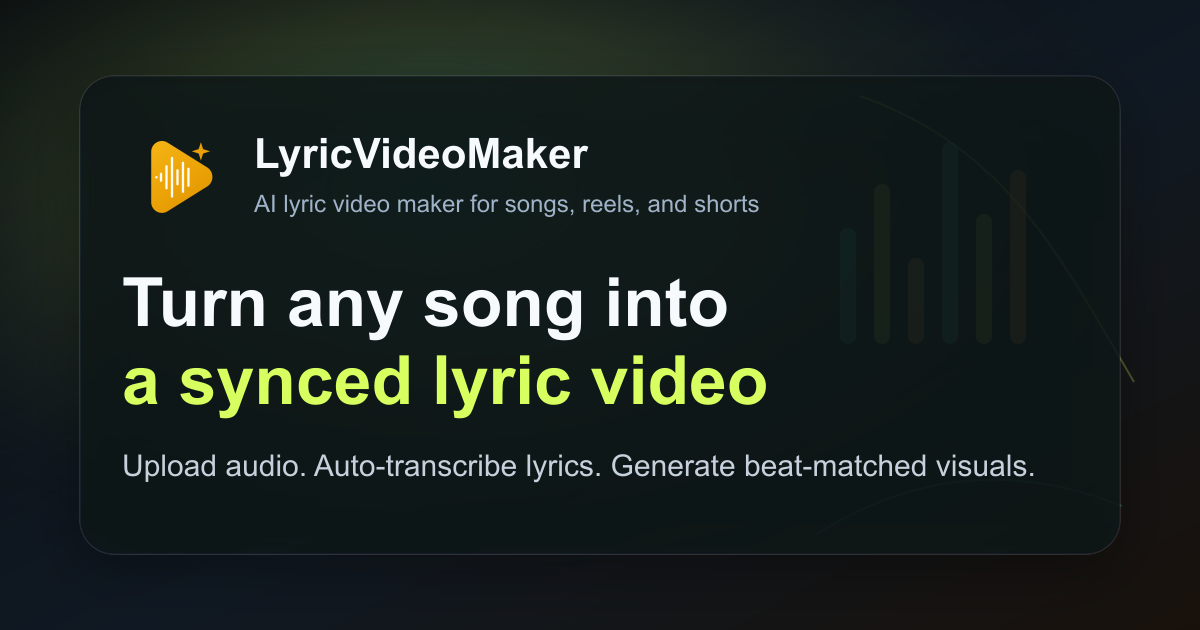 Lyric Video Maker gallery image