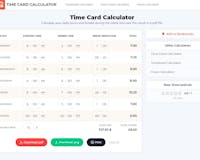 Time Card Calculator media 3