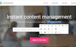Instant Content Management media 1