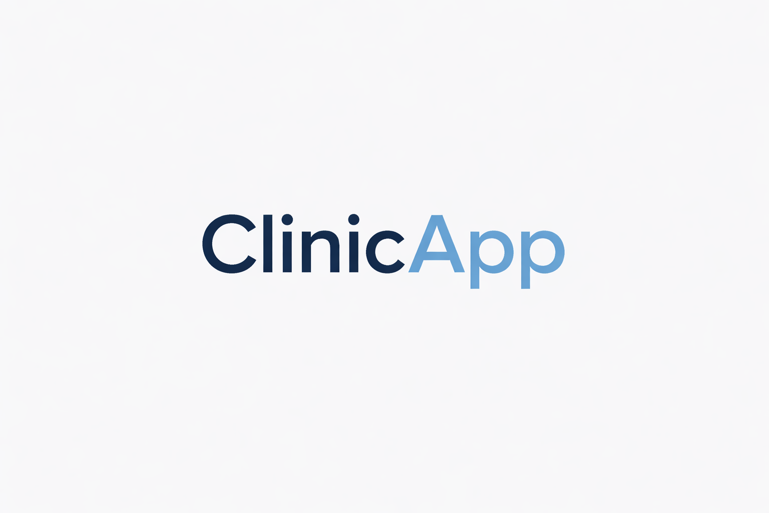 ClinicApp - Product Hunt launch logo and brand identity