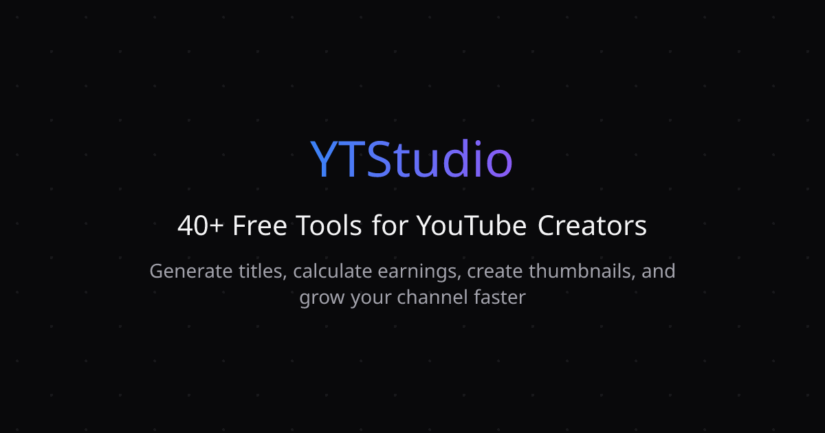 YTStudio gallery image