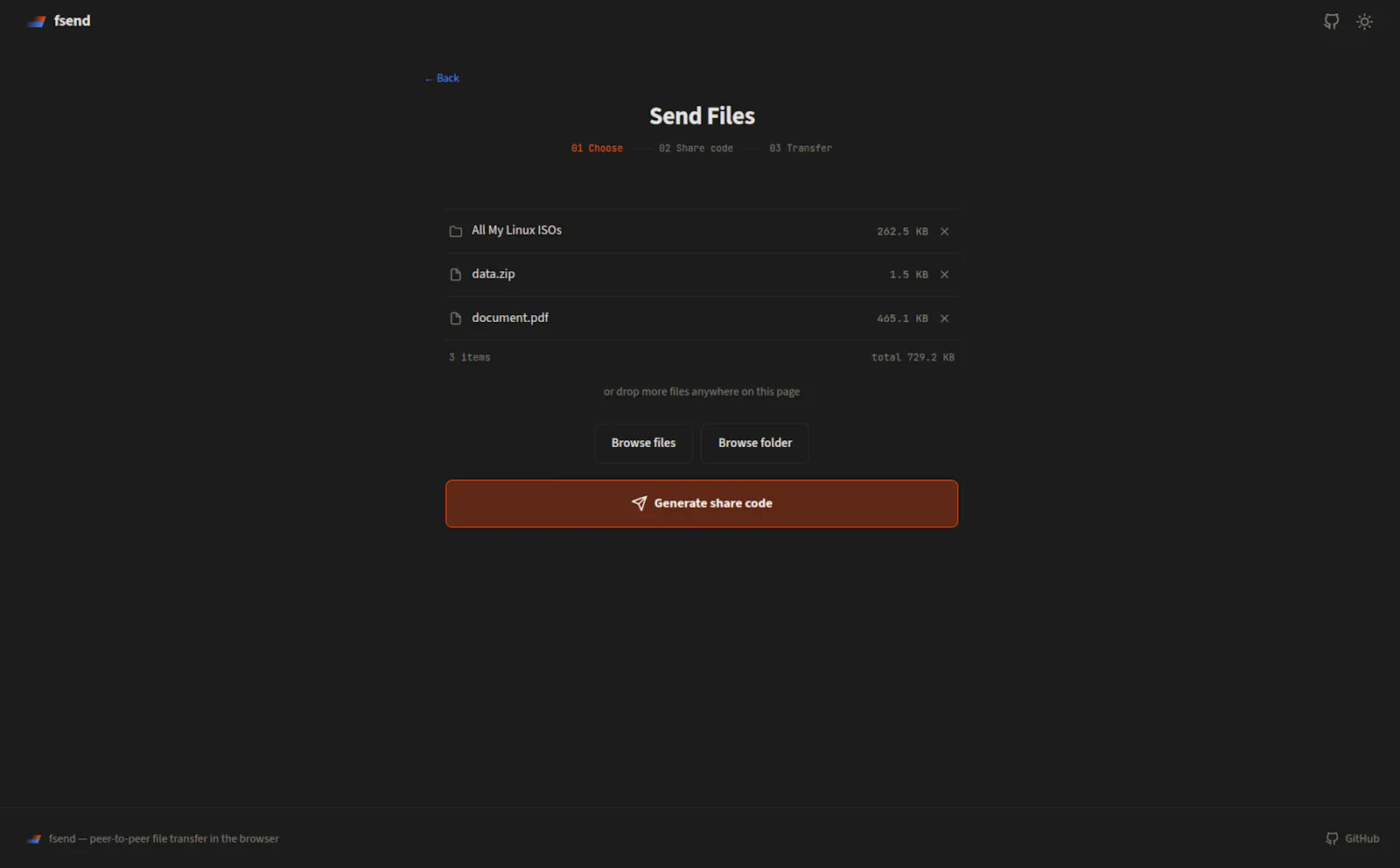 fsend.sh screenshot 2