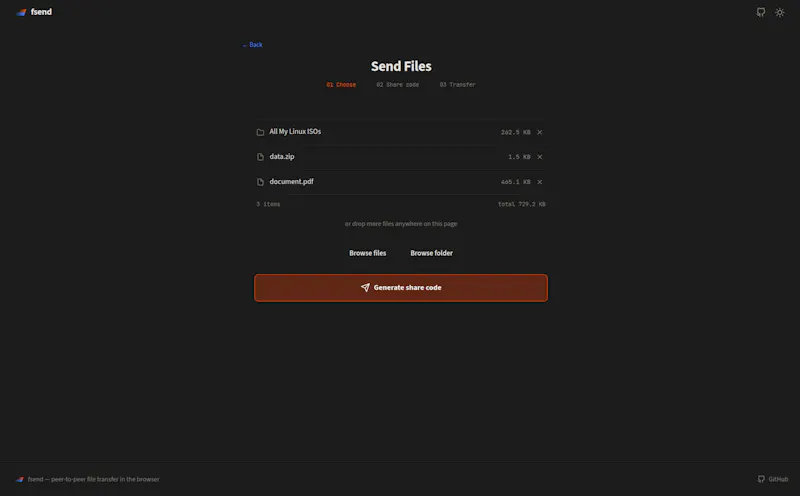 fsend.sh screenshot 2