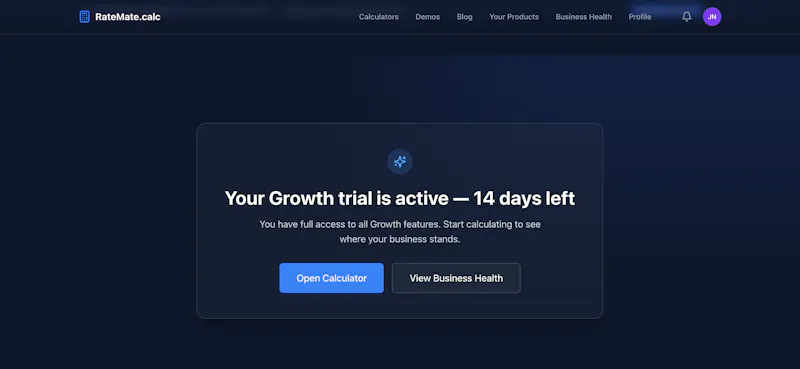 RateMate: A tool for Small Businesses screenshot 2