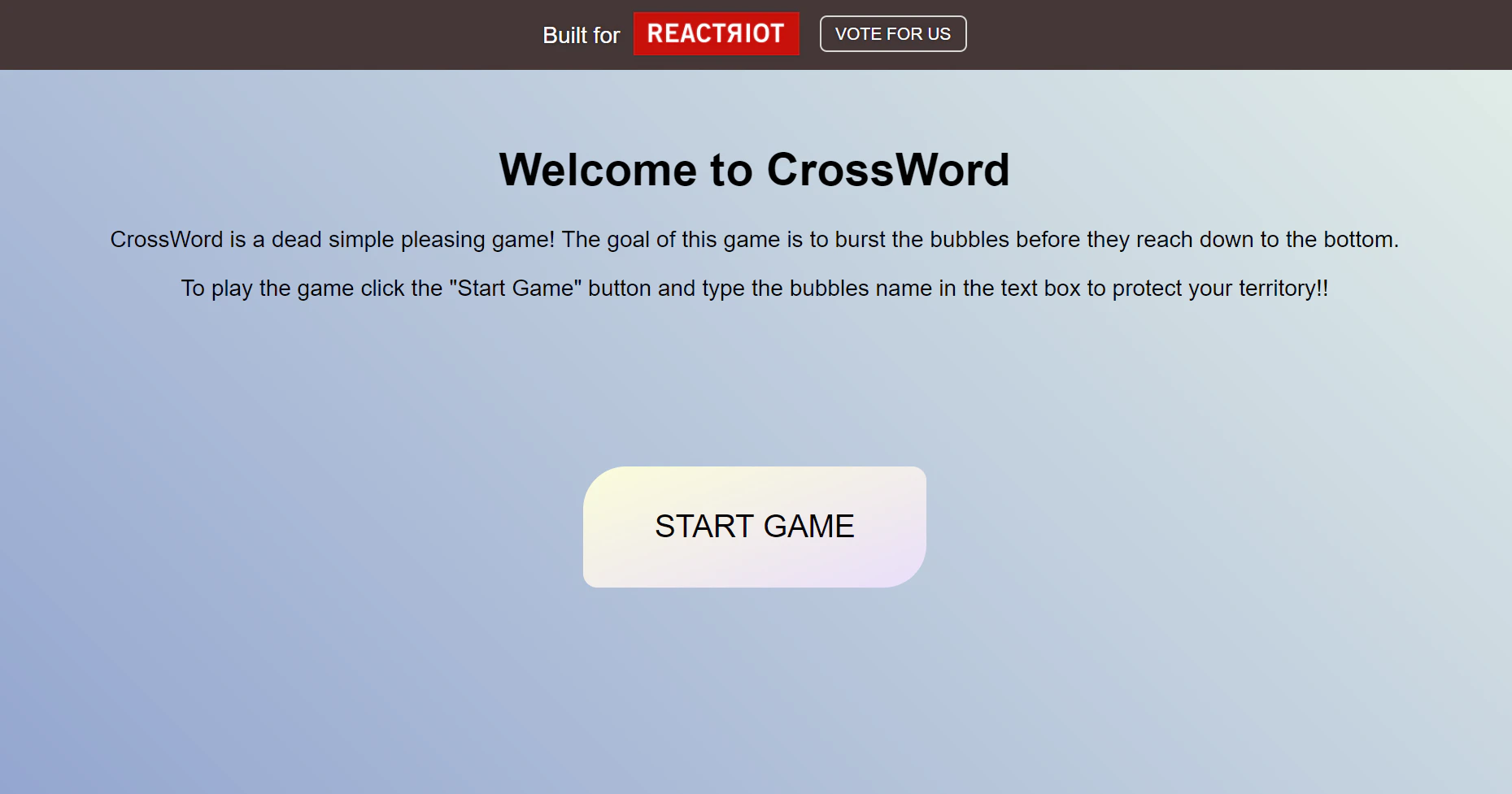 The boring game "CrossWord" 😌
