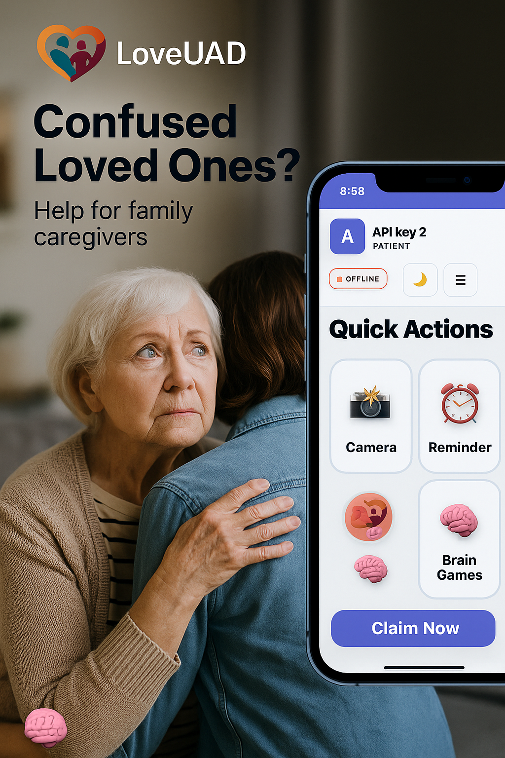 loveUAD: Love You Always Dad logo