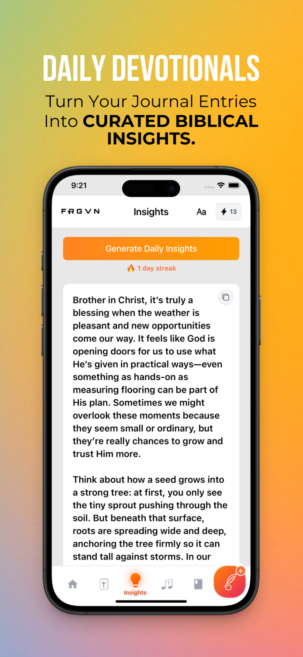 FRGVN: Daily Ai Bible Chat App media 2