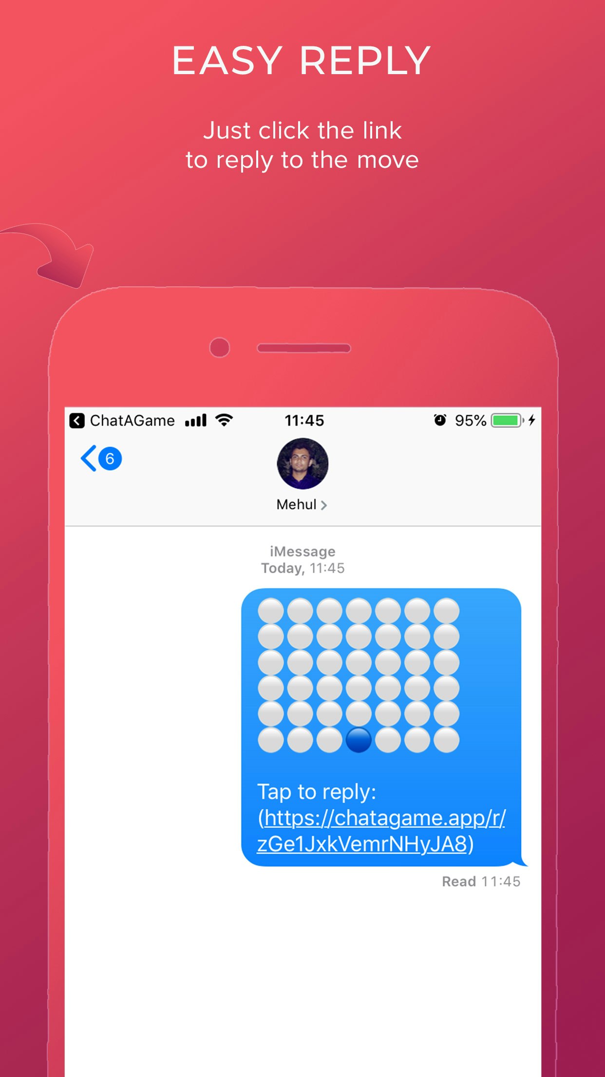 Chat A Game — Play Connect 4 in Tinder gallery image