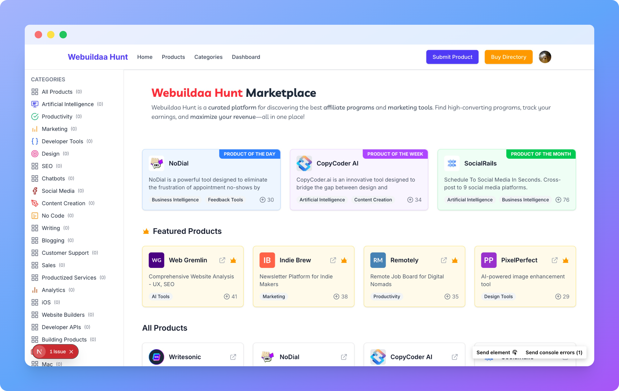 Webuildaa Hunt - Webuildaa Hunt는 새로운 도구를위한 선별 된 플랫폼입니다 미디어 2