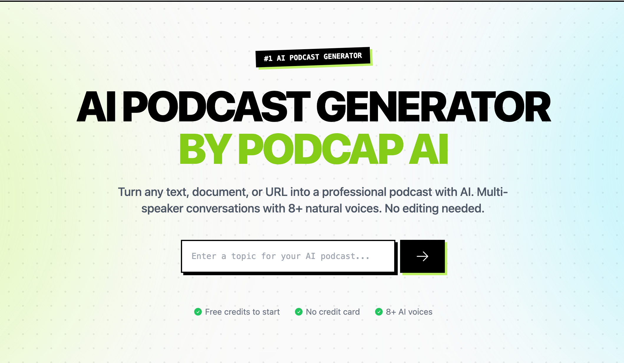 AI Podcast Generator gallery image
