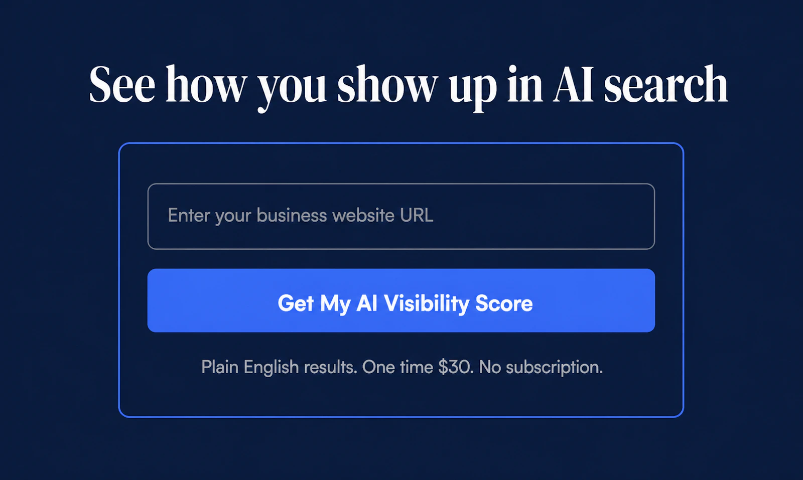 AI search visibility for Main Street screenshot 6