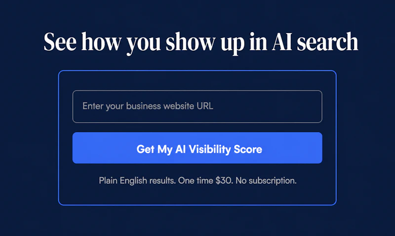 AI search visibility for Main Street screenshot 6