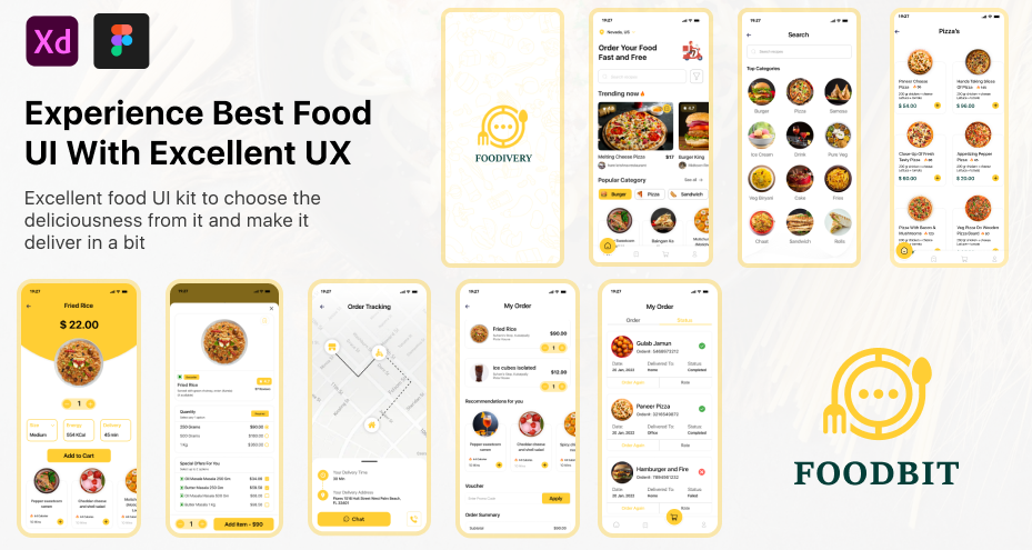 Media Foodbit - Bộ Ứng dụng đặt hàng thực phẩm Ứng dụng ui 1