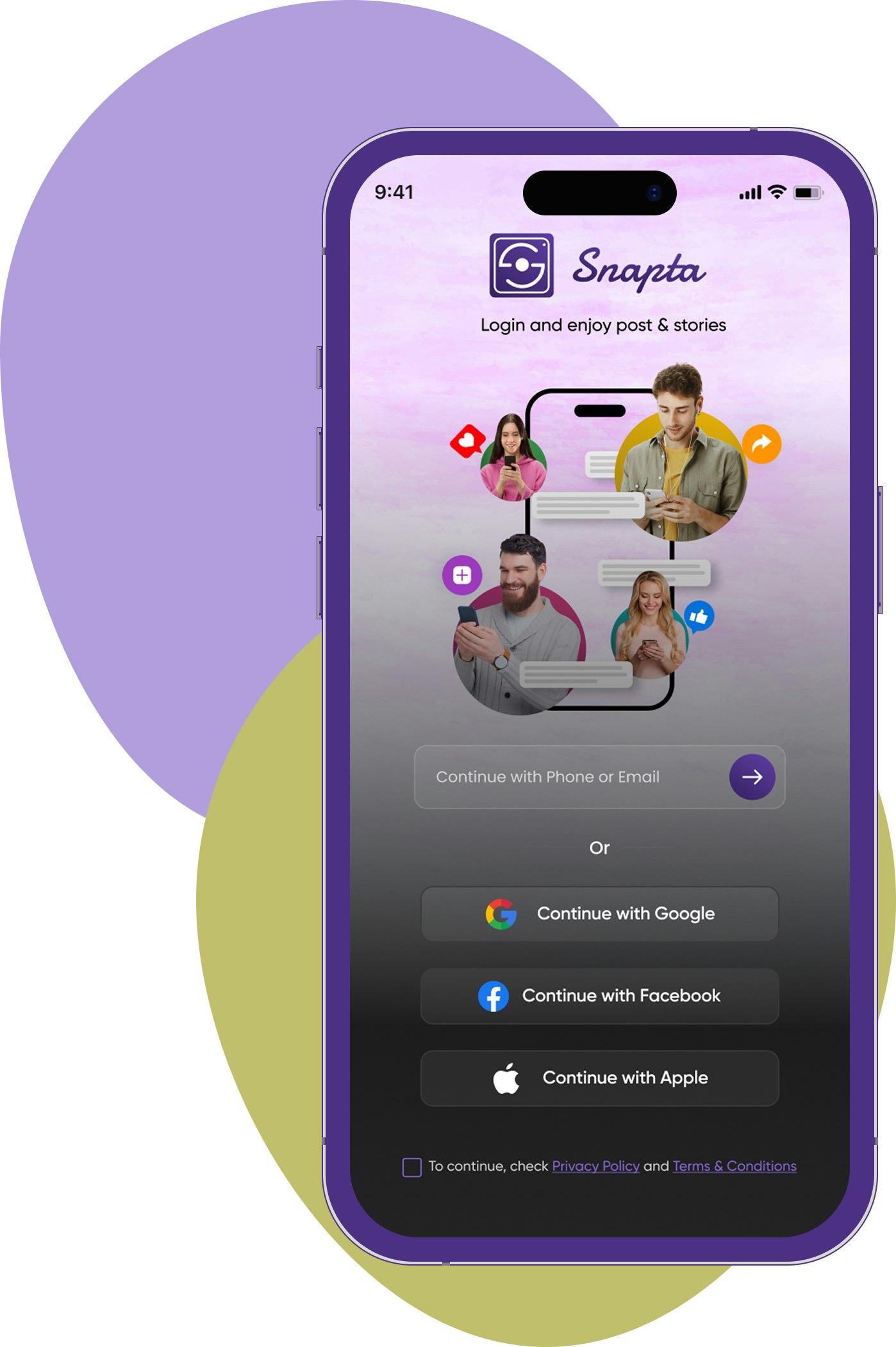 Snapta App - Photo and Video Sharing App media 1