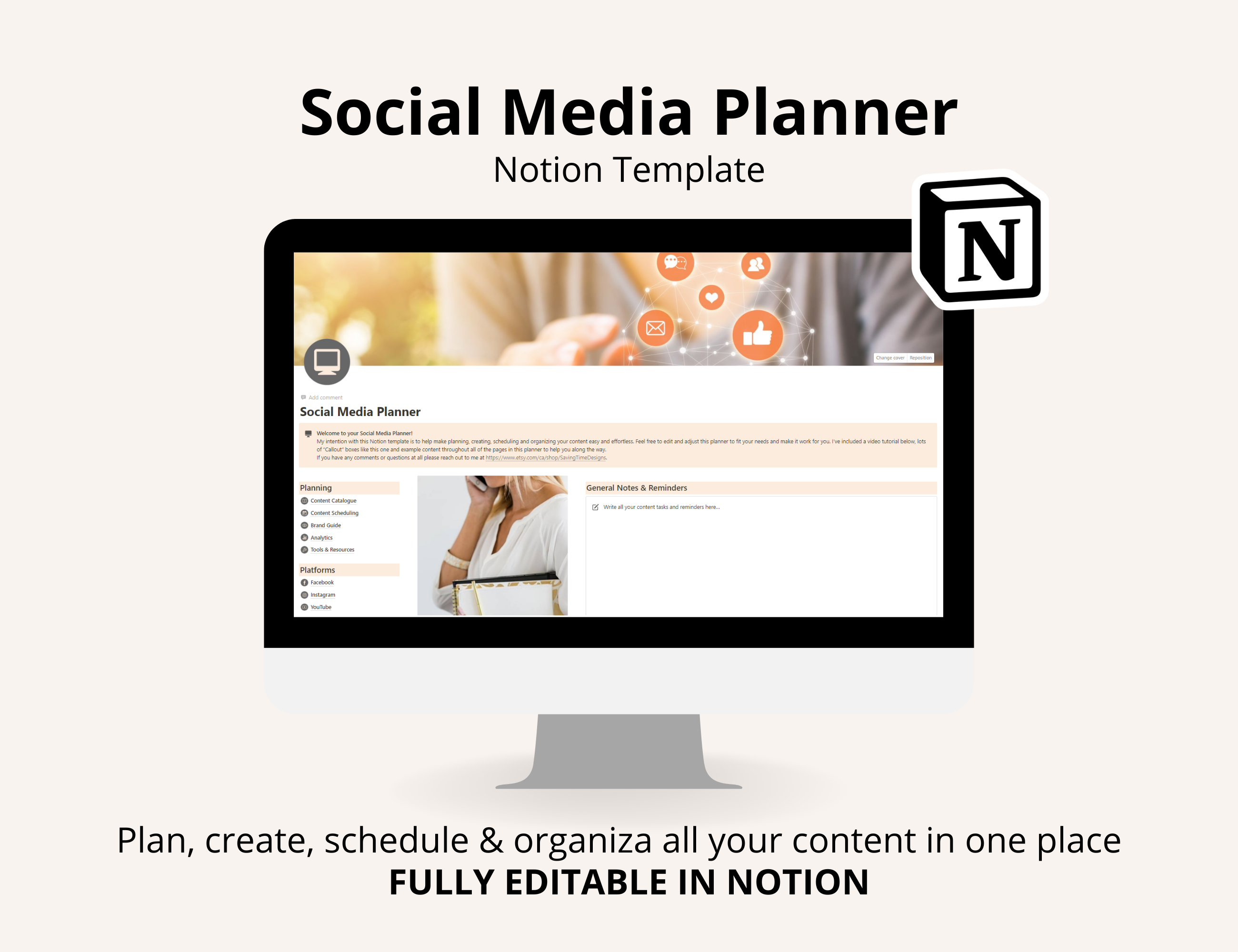 Social Media Planner Notion Template