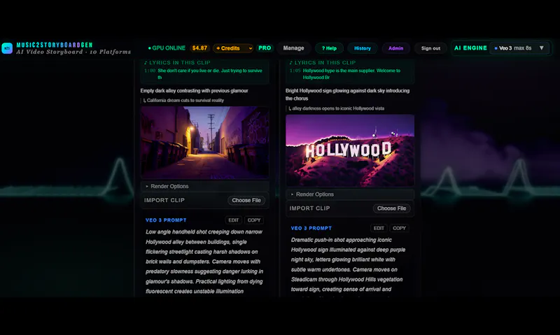 Music2storyboardgen screenshot 4