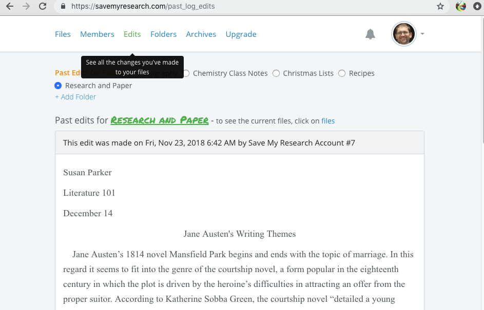 SaveMyResearch gallery image