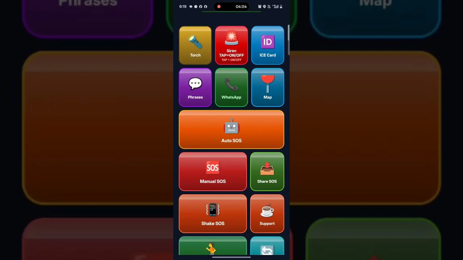 SOS emergency RedShield screenshot 1 (video preview)
