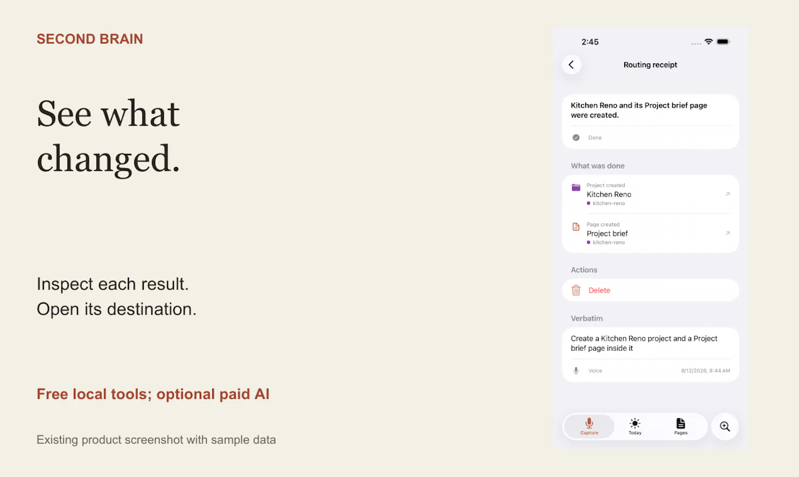 Second Brain screenshot 3