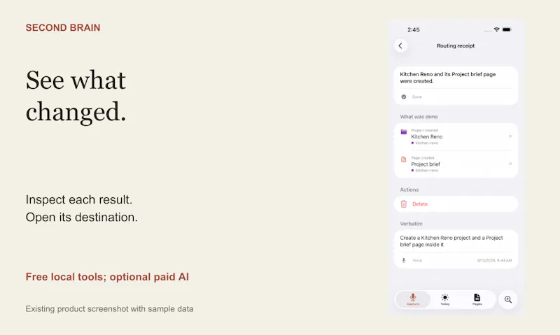 Second Brain screenshot 3