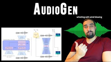 Schematische Darstellung des AudioCraft-Frameworks, das seine innovativen direkten textbasierten Benutzereingaben und das Training mit rohen Audiosignalen zeigt.