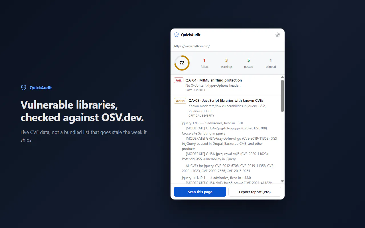 QuickAudit gallery image