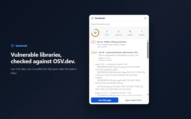 QuickAudit screenshot 4