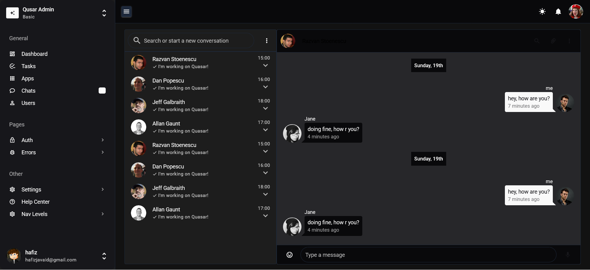 QuasarUI gallery image