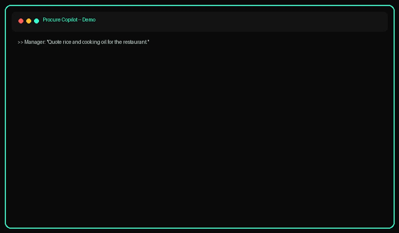 Procure Copilot screenshot 1