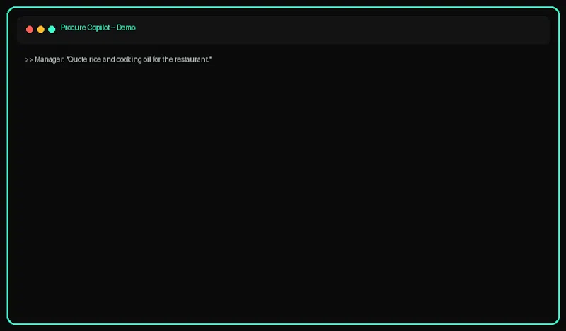 Procure Copilot screenshot 1