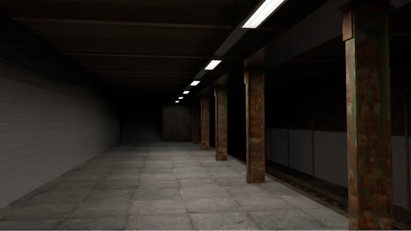 Subway Station-Assembled Interior Scene screenshot 4
