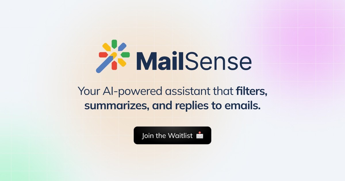 MailSense - Ejen AI untuk e -mel media 1