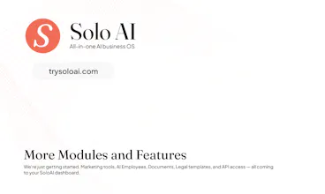 SoloAI – AI Business OS for Founders gallery image