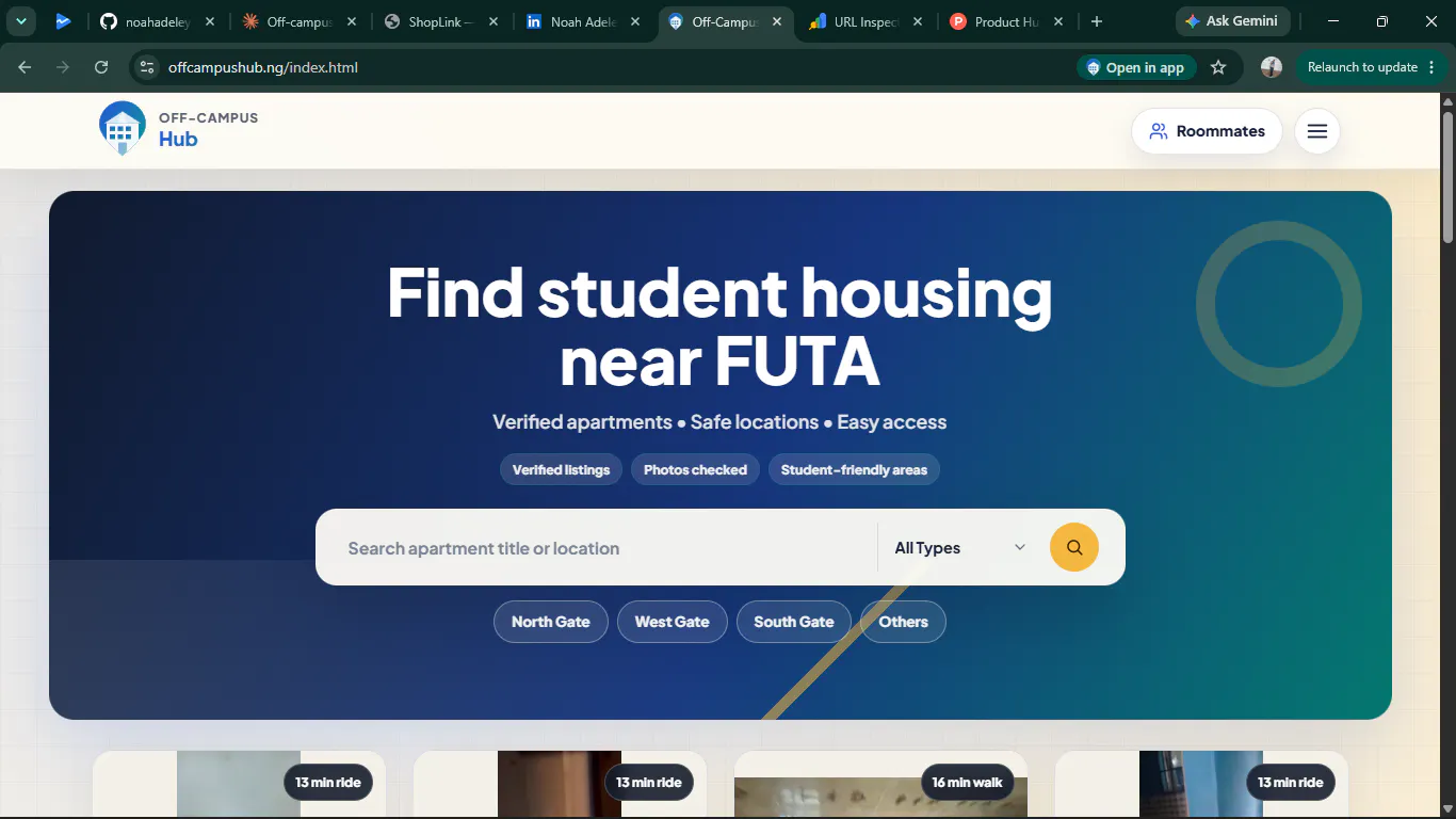 Off-Campus Hub gallery image