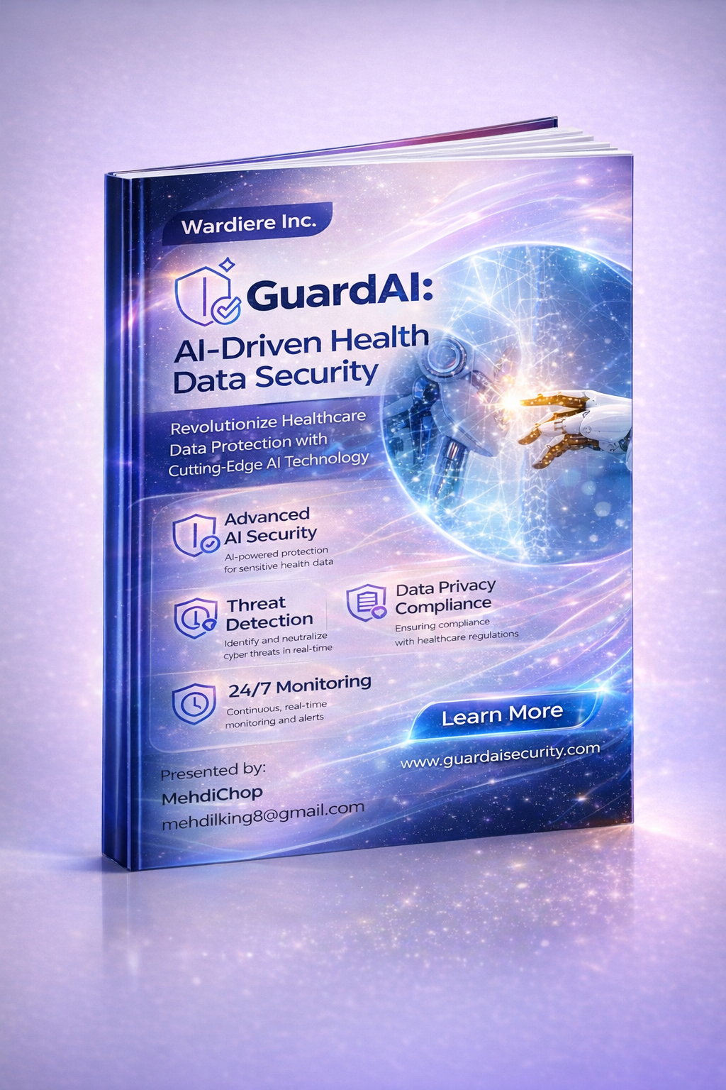 GuardAI - Medical AI Pitch Deck - Main product screenshot demonstrating key features and user interface