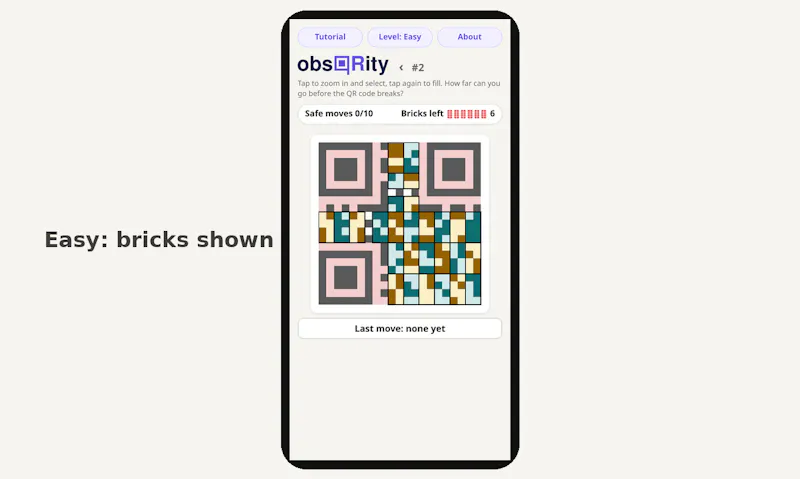 obsQRity screenshot 2