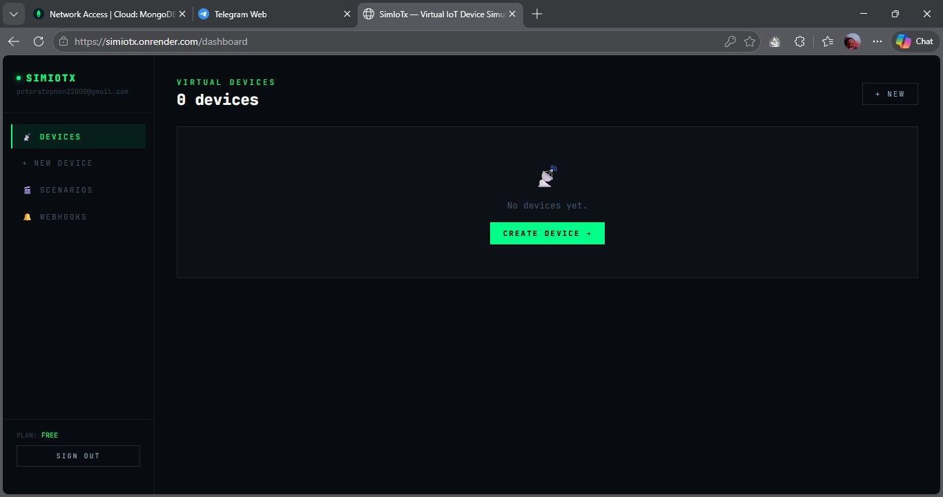 SimIoTx — Virtual IoT Device Simulator gallery image