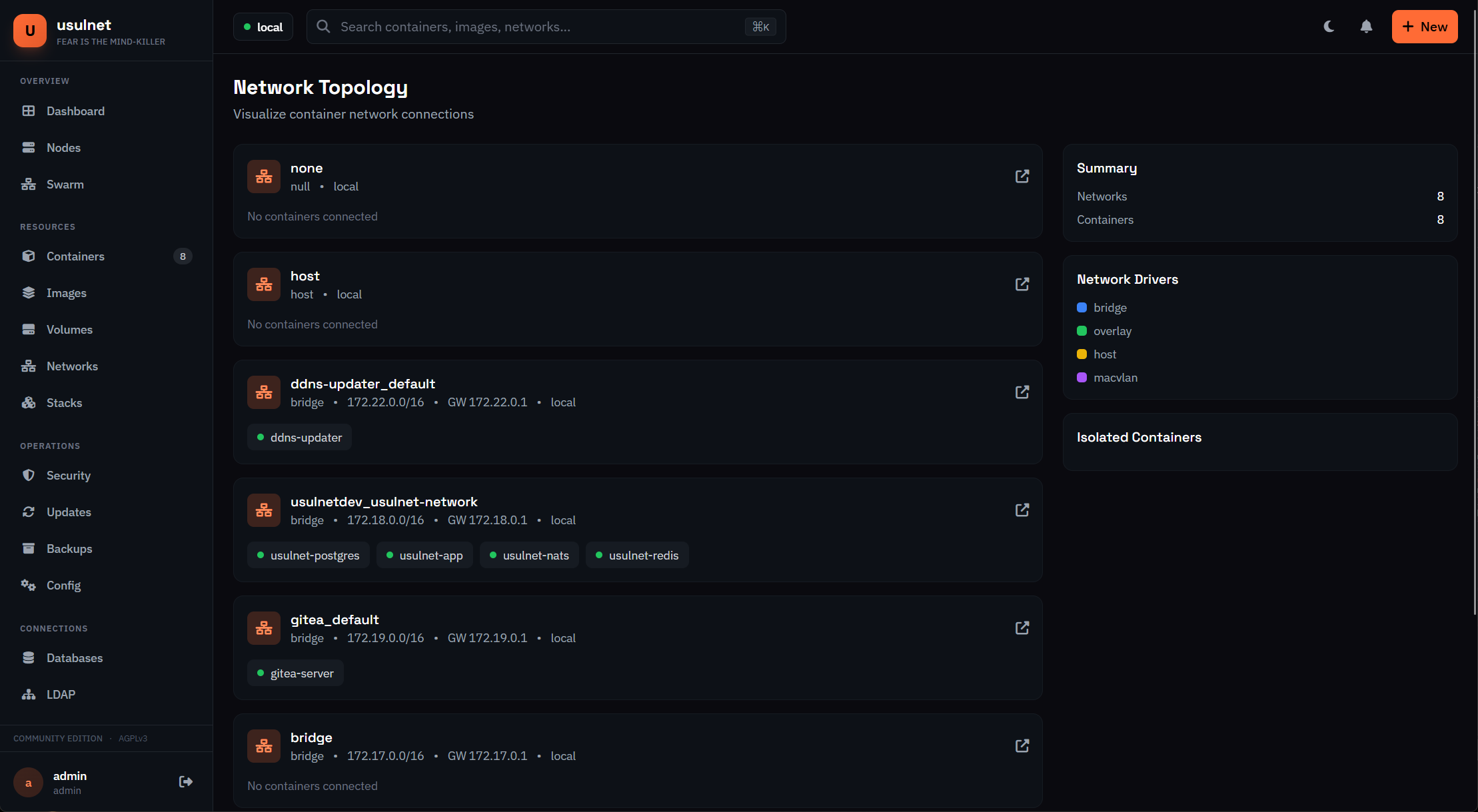 usulnet — DevOps & SysAdmins UI gallery image