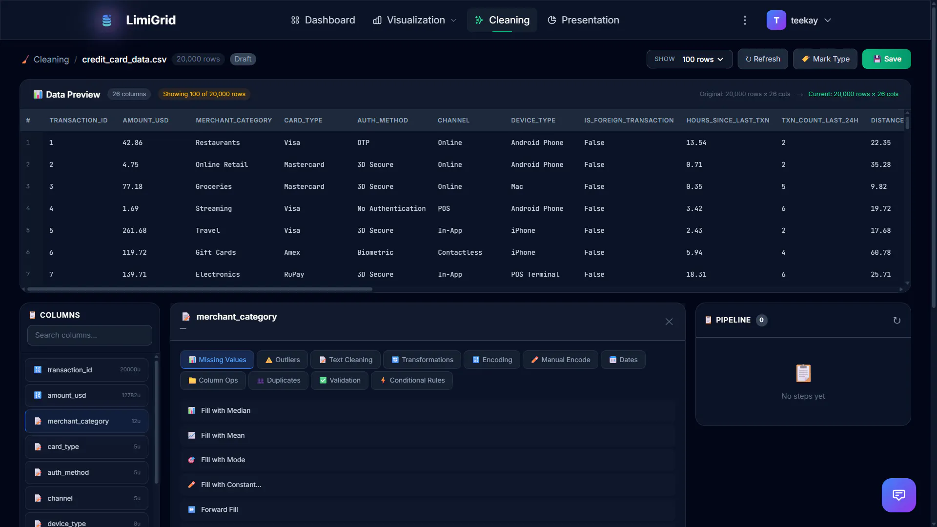 LimiGrid screenshot