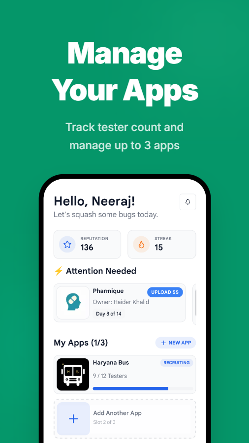 TheClosedTest - Get 12 Testers Free - Screenshot 5 showing product features and functionality