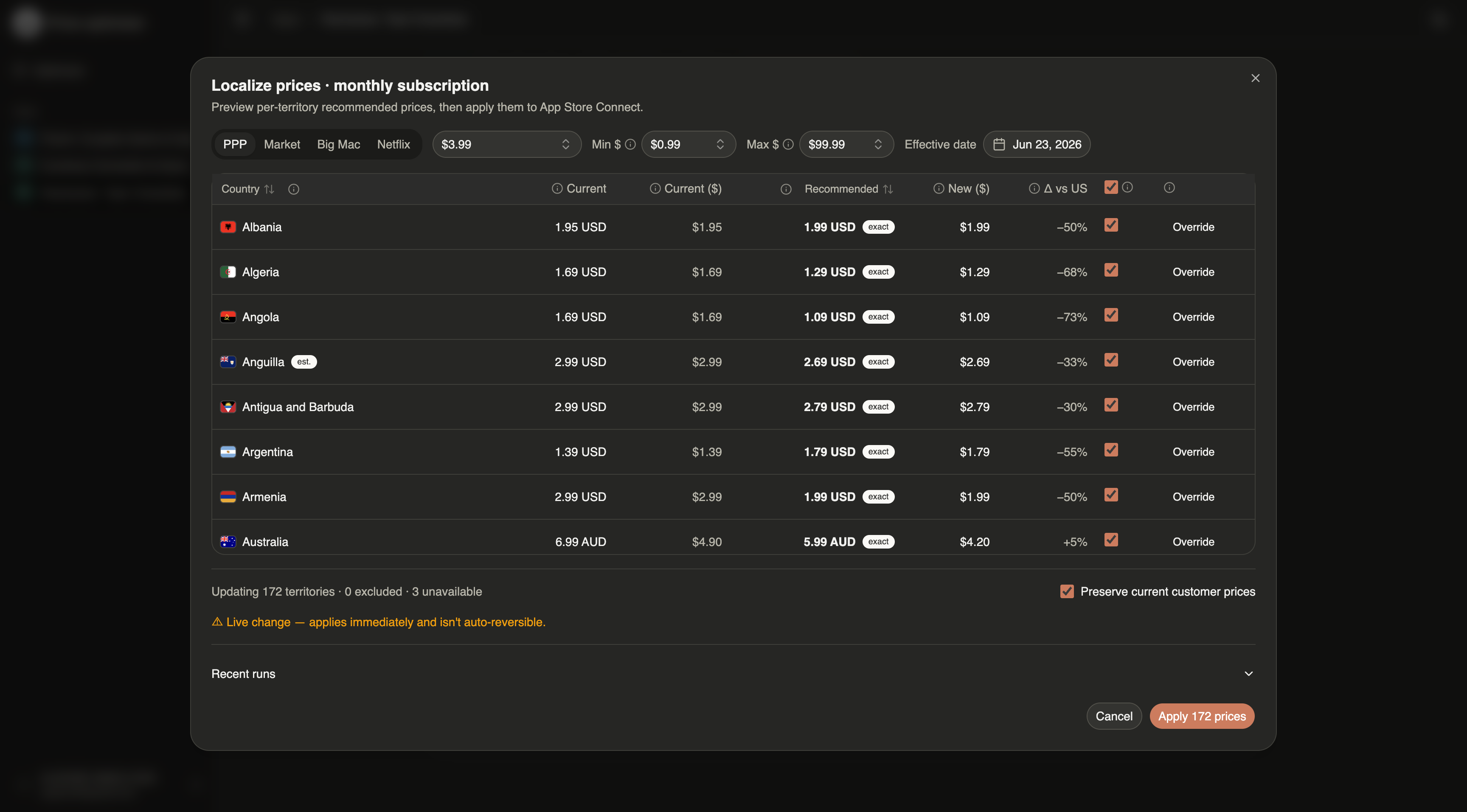 Price optimizer AppStore gallery image